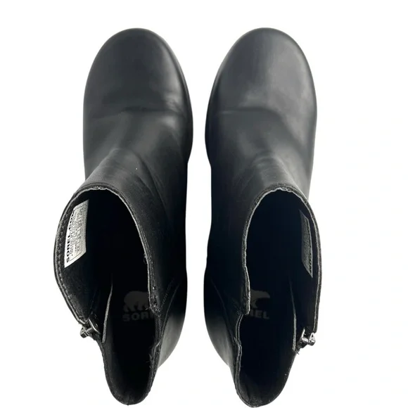 Sorel Joan of Arctic Wedge III Zip Leather Waterproof Boots Black Size 8.5 - Picture 11 of 16